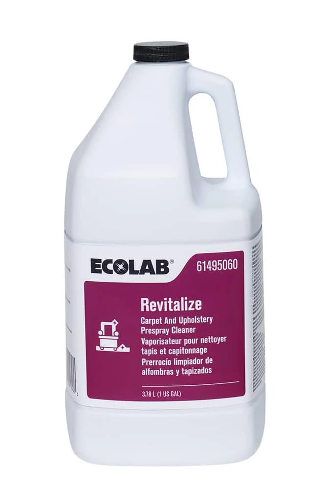 New 🥰 Ecolab Revitalize™ 1 gal Carpet and Upholstery Prespray Clean (Case of 4) 😍