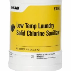 Brand new 🌟 Ecolab 4 lb. Low-Temperature Laundry Solid Chlorine Sanitizer (Case of 2) 😉